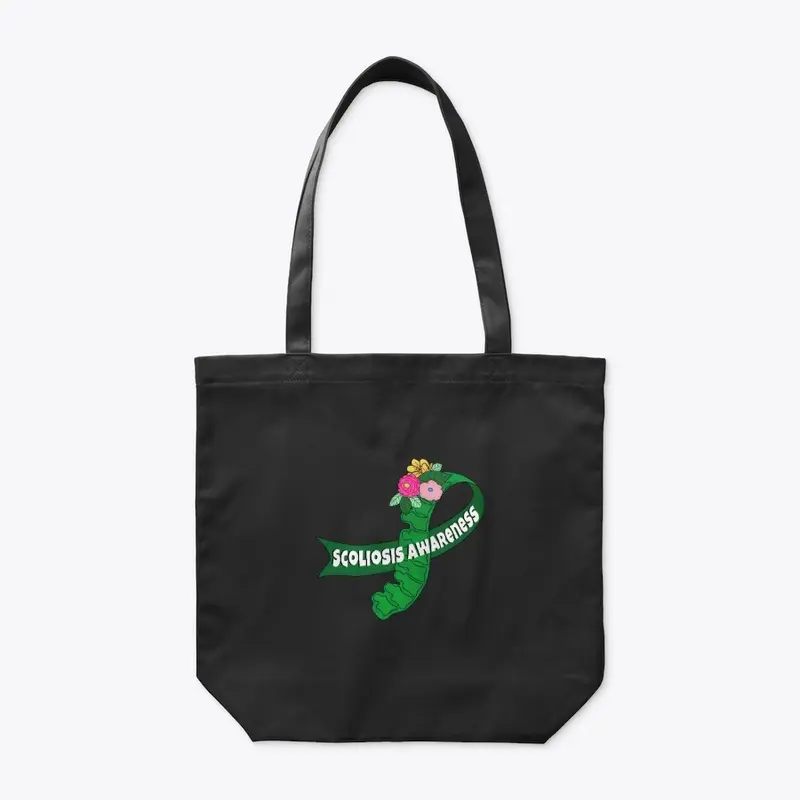 Scoliosis Awareness Organic Tote Bag