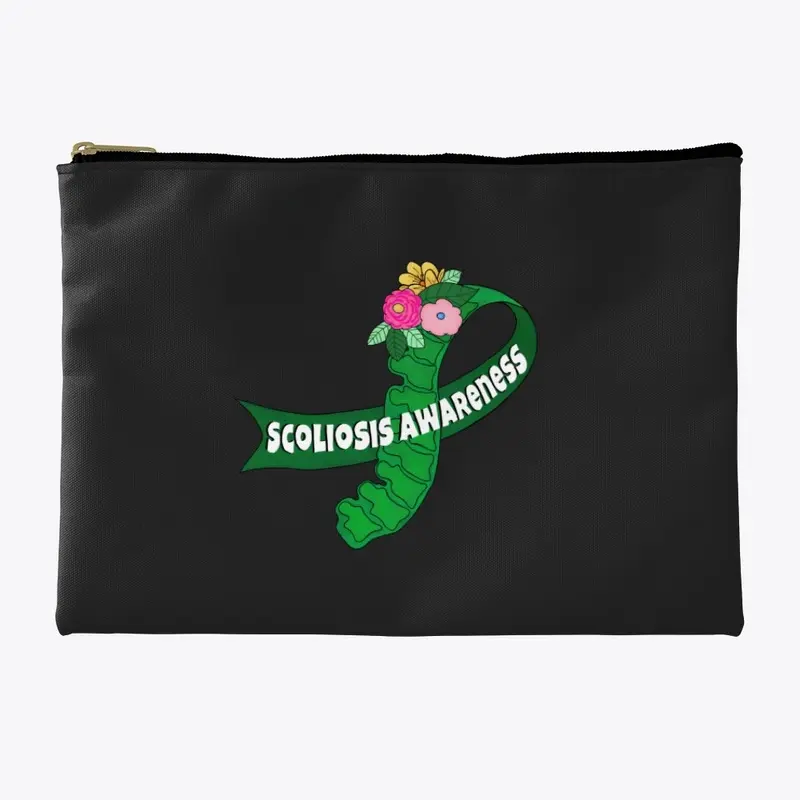 Scoliosis Awareness Accessory Pouch